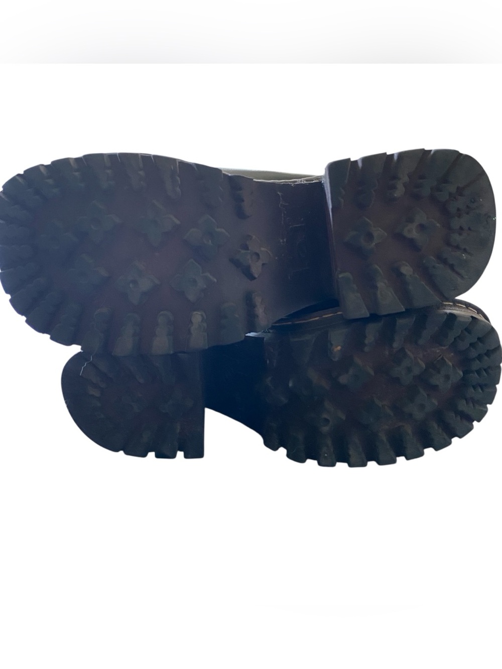 Vintage LEI Y2K Chunky Brown Faux Leather Heel Platform Slip On Mule Shoe Sz 7.5 - Picture 7 of 9